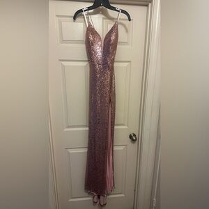 Gorgeous Sequin dress rose gold wedding homecoming